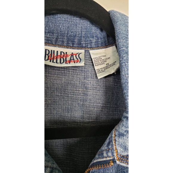 Bill Blass Woman Jean Shirt Pre-loved Plus Size 1x - Picture 2 of 6